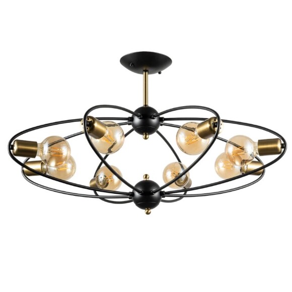 Люстра потолочная Arte Lamp A1963PL-8BK GLASGOW под лампы 8xE27 40W