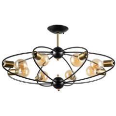 Люстра потолочная Arte Lamp A1963PL-8BK GLASGOW под лампы 8xE27 40W Люстра потолочная Arte Lamp A1963PL-8BK GLASGOW под лампы 8xE27 40W