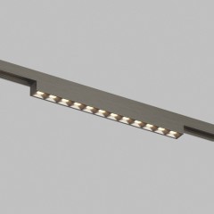 Трековый светодиодный светильник Denkirs SHINE GRILL ZigBee DK5971-DN 48V 10Вт 2700–6000K IP20 темный никель