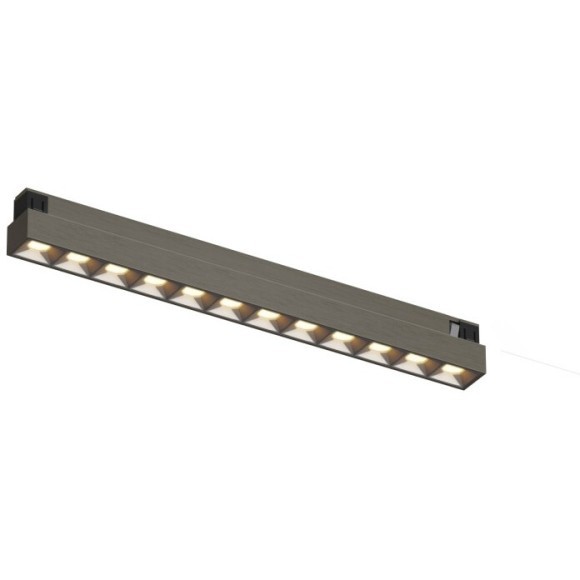 Трековый светодиодный светильник Denkirs SHINE GRILL ZigBee DK5971-DN 48V 10Вт 2700–6000K IP20 темный никель