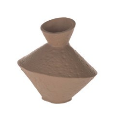 421156 CANTILAN Декоративная ваза алюминий песочный L150, B150, H160