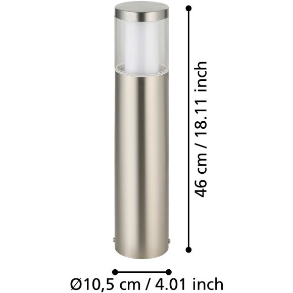 94278 EGLO BASALGO 1 (Басальго 1) уличный напольный LED-светильник, 3,7 Вт, 3000 K, IP44