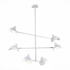 SL1801.503.06 Люстра подвесная ST-Luce Белый/Белый E14 6*60W MINNE