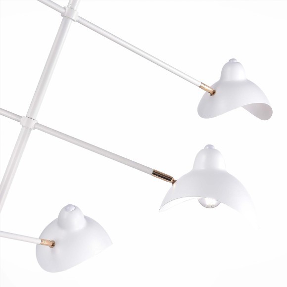 SL1801.503.06 Люстра подвесная ST-Luce Белый/Белый E14 6*60W MINNE SL1801.503.06 Люстра подвесная ST-Luce Белый/Белый E14 6*60W MINNE