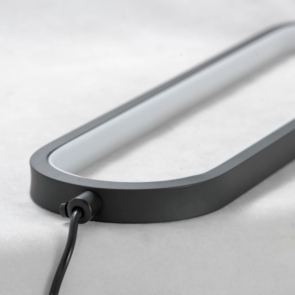 SY2868 LUSSOLE КОЛБЕРТ Чёрное бра с белым акриловым рассеивателем, LED 18 Вт, 4000 К, 1440 Лм, IP20