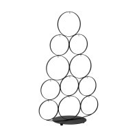 427392 BALLYMENA Рождественское украшение ель напольное металл черный H-660, D-200