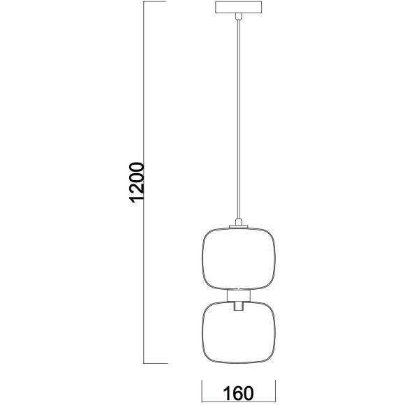 Подвесной светильник с 1 плафоном Freya FR5215PL-01CH Lumen под лампу 1xG9 60W