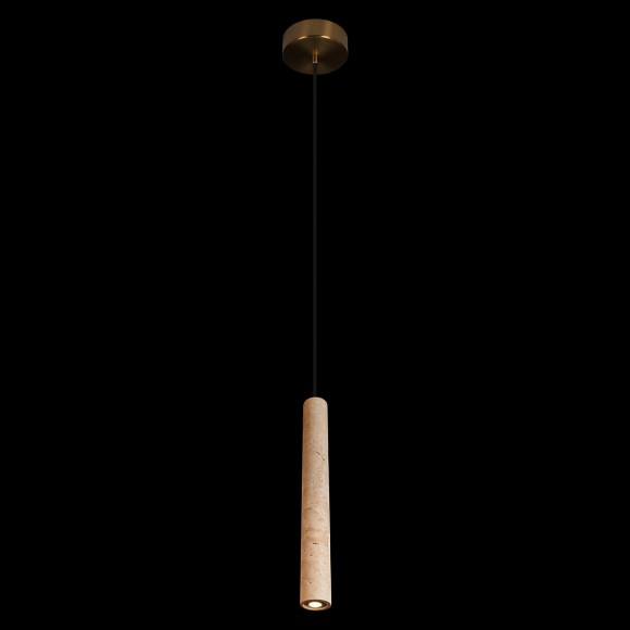 10585P/400 Loft IT EVEREST Подвесной светильник с LED 3,3 Вт, 3000 К, 300 Лм, IP20, бронзовое металлическое основание, бежевый плафон из травертина