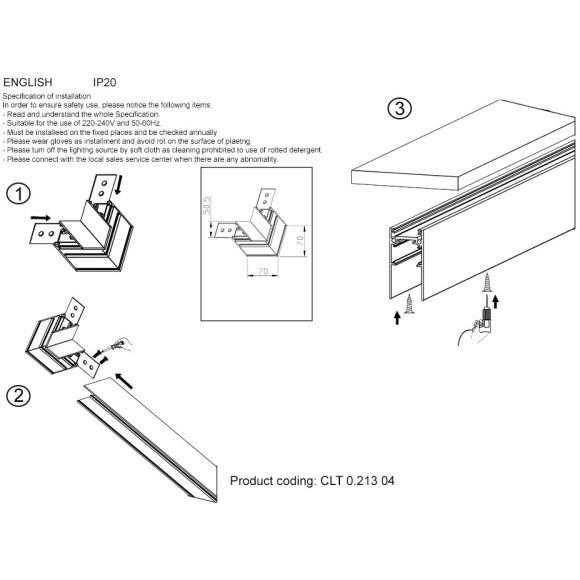 Соединитель угловой для накл. шинопровода Space 48V Crystallux CLT 0.213 04 BL