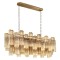 10580/1000R Champagne LOFT IT MURANO Подвесная люстра на 11 ламп E14, бронзовая и цвета шампань, металл и стекло, IP20