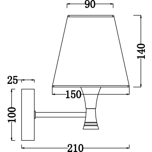 Бра Freya FR5098WL-01BBS Perfetto под лампу 1xE14 40W Бра Freya FR5098WL-01BBS Perfetto под лампу 1xE14 40W