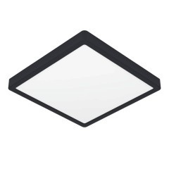 900588 Накладной светильник диммируемый FUEVA 5, 20,5W (LED), 3000K, L285, B285, H28, сталь, черный / пластик, белый