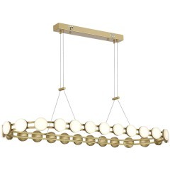 SL6610.203.26 Люстра светодиодная, золотого цвета, дневного света, 50W 4000K 5000Лм MONRO SL6610.203.26 Люстра светодиодная, золотого цвета, дневного света, 50W 4000K 5000Лм MONRO