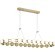 SL6610.203.26 Люстра светодиодная, золотого цвета, дневного света, 50W 4000K 5000Лм MONRO