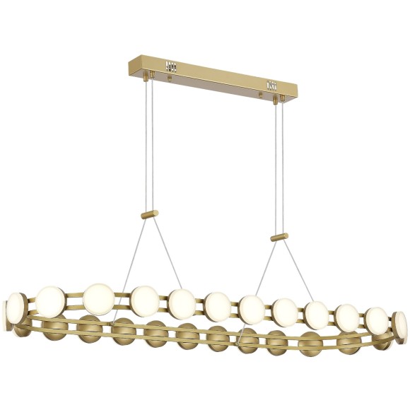 SL6610.203.26 Люстра светодиодная, золотого цвета, дневного света, 50W 4000K 5000Лм MONRO