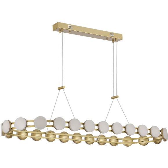 SL6610.203.26 Люстра светодиодная, золотого цвета, дневного света, 50W 4000K 5000Лм MONRO