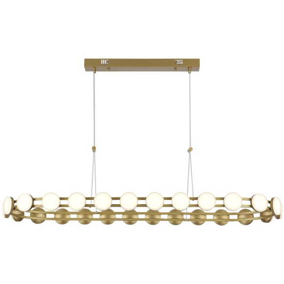 SL6610.203.26 Люстра светодиодная, золотого цвета, дневного света, 50W 4000K 5000Лм MONRO