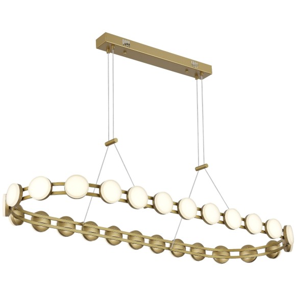 SL6610.203.26 Люстра светодиодная, золотого цвета, дневного света, 50W 4000K 5000Лм MONRO