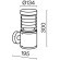 Настенный светильник (бра) Outdoor O439WL-L12GF3K