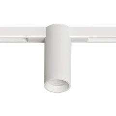 Arte Lamp OPTIMA A7270PL-1WH Черный магнитный трековый светодиодный светильник, вертикальный неповоротный цилиндр, COB LED 12Вт 4000К 1300Лм 36° CRI90 IP20 48В светодиоды BRIDGELUX