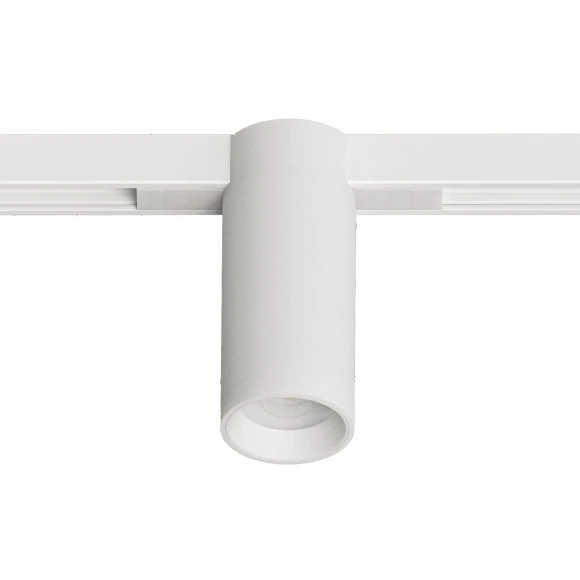 Arte Lamp OPTIMA A7270PL-1WH Черный магнитный трековый светодиодный светильник, вертикальный неповоротный цилиндр, COB LED 12Вт 4000К 1300Лм 36° CRI90 IP20 48В светодиоды BRIDGELUX