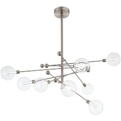 SL377.342.08 Люстра потолочная ST-Luce Никель/Прозрачный LED 8*4,5W 4000K GIACIO SL377.342.08 Люстра потолочная ST-Luce Никель/Прозрачный LED 8*4,5W 4000K GIACIO