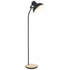 43166 Торшер LUBENHAM 1 с ножн. выкл., 1х28W (E27), L475, B300, H1600, основа ?300, сталь, дерево, ч 43166 Торшер LUBENHAM 1 с ножн. выкл., 1х28W (E27), L475, B300, H1600, основа ?300, сталь, дерево, ч