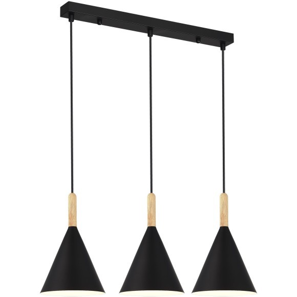 SLE1255-403-03 Светильник подвесной Черный/Черный E27 3*40W ARKET