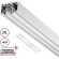 Novotech 135355 FLUM SHINO Белый встраиваемый 3м трековый гарпунный шинопровод для монтажа в ПВХ натяжные потолки, прямые соед. планки 4шт в комплекте, гарпун и заглушки гарпуна в комплекте, 48V, IP20