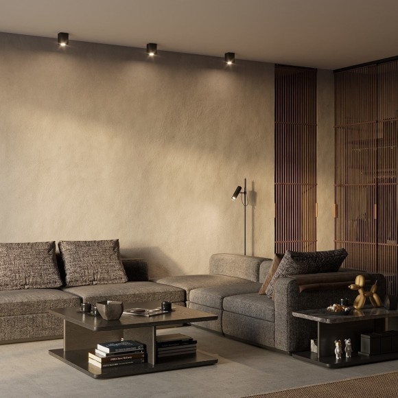 Накладной потолочный светильник Maytoni C017CL-01B Atom под лампу 1xGU10 50W