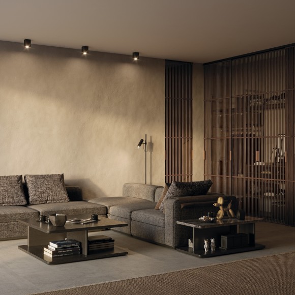 Накладной потолочный светильник Maytoni C017CL-01B Atom под лампу 1xGU10 50W