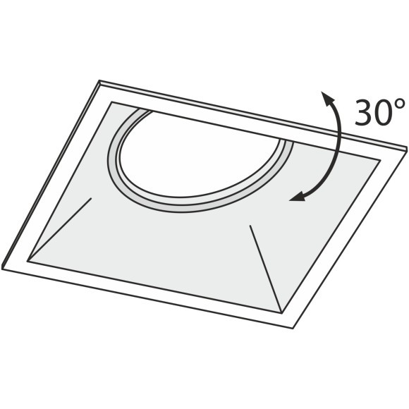 Встраиваемый светильник Maytoni DL029-2-01W Dot под лампу 1xGU10 50W