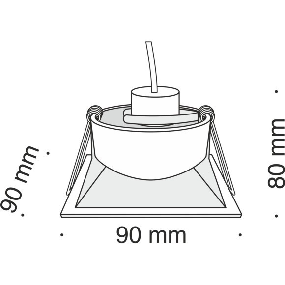 Встраиваемый светильник Maytoni DL029-2-01W Dot под лампу 1xGU10 50W