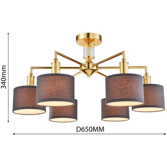 Потолочная люстра Laciness 2612-6P