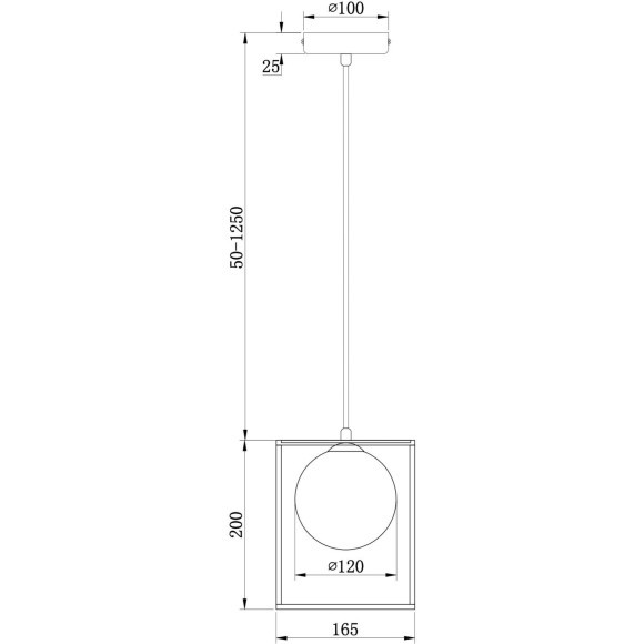 Подвесной светильник с 1 плафоном Freya FR5113PL-01G Trinity под лампу 1xG9 25W
