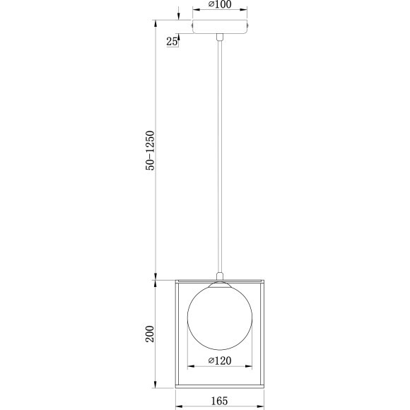 Подвесной светильник с 1 плафоном Freya FR5113PL-01G Trinity под лампу 1xG9 25W