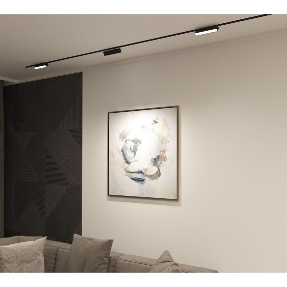 DK8009-BK Трековый магнитный светодиодный SMART (TUYA, Алиса, Wi-Fi, пам. настроек) светильник Denkirs SMART 220V CRI90+ 3000-6000К 760Лм 120° 9Вт