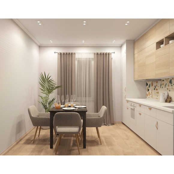 Белый встраиваемый светильник под 2 лампы GU10 Denkirs DK2020-WH