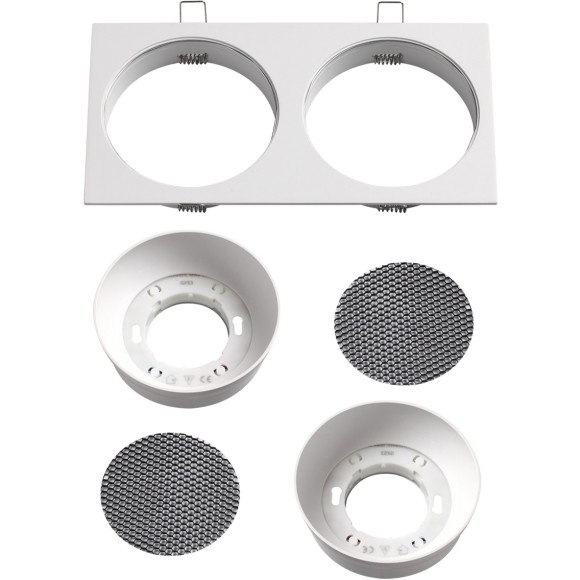 Светильник встраиваемый Novotech WIR IP20 2xGX53 макс 12Вт 220-240V Novotech GEMINI 371007