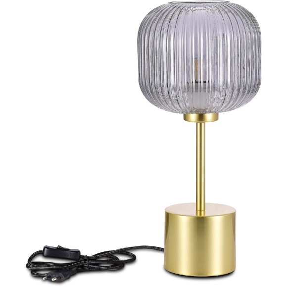 SL1154.304.01 Прикроватная лампа ST-Luce Латунь/Дымчатый E27 1*60W GRAN SL1154.304.01 Прикроватная лампа ST-Luce Латунь/Дымчатый E27 1*60W GRAN