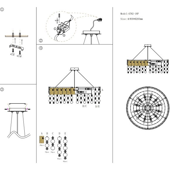 Хрустальная подвесная классическая люстра Favourite Modus 4782-18P Хрустальная подвесная классическая люстра Favourite Modus 4782-18P
