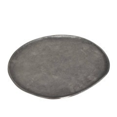 427036 FORLEYET Декоративная тарелка L305, B275, H10, алюминий, никель-античный 427036 FORLEYET Декоративная тарелка L305, B275, H10, алюминий, никель-античный