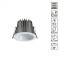 Светильник встраиваемый с переключателем цветовой температуры IP65 LED 10W 3000К\4000К\6000К Novotech LANG 359424