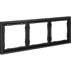 Рамка пластиковая VOLTUM S70 на 3 поста, (графит)