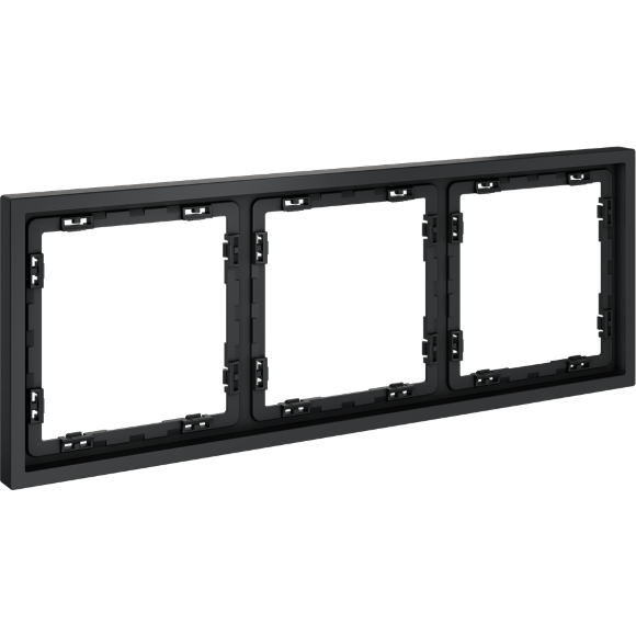 Рамка пластиковая VOLTUM S70 на 3 поста, (графит)