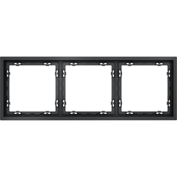 Рамка пластиковая VOLTUM S70 на 3 поста, (графит)