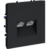 Розетка компьютерная встраиваемая VOLTUM S70 двойная RJ45+RJ45 кат.6, (графит)