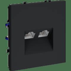 Розетка компьютерная встраиваемая VOLTUM S70 двойная RJ45+RJ45 кат.6, (графит)