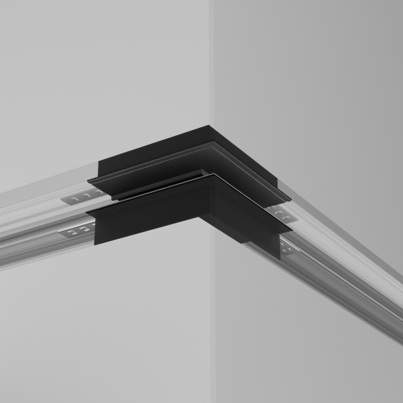 Угловой соединитель внешний для шинопроводов в ГКЛ 12.5мм Maytoni Exility TRA034CO-42.12B