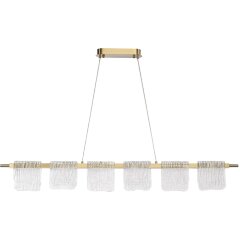 SL6021.203.36 Светильник подвесной ST-Luce золотистый/прозрачный LED 1*36W 4000K VOILE